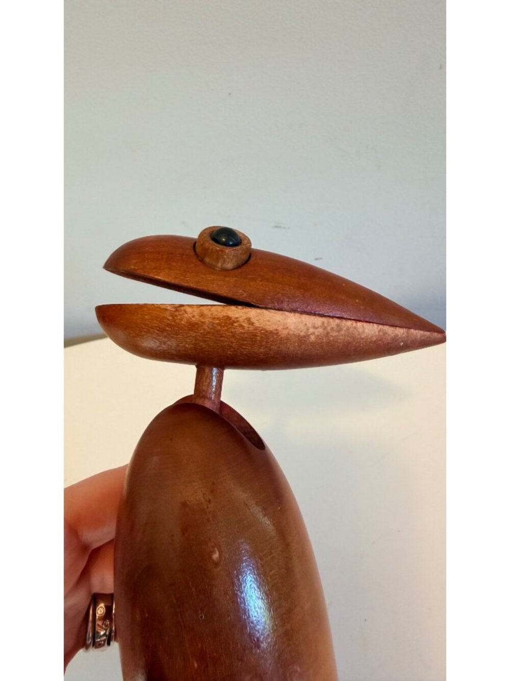 Vintage Wooden Dodo Bird Letter Holder by Counterpoint Mid Century Modern Office - Picture 9 of 16